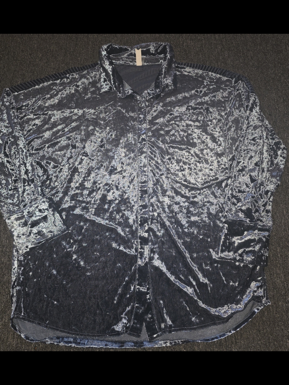 Womens Velvet Long-Sleeve Shirt